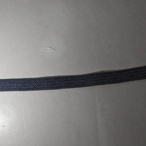 NEW- Mens Flag Ltd. Braided Weaver Belt Navy & White - Picture 4 of 4